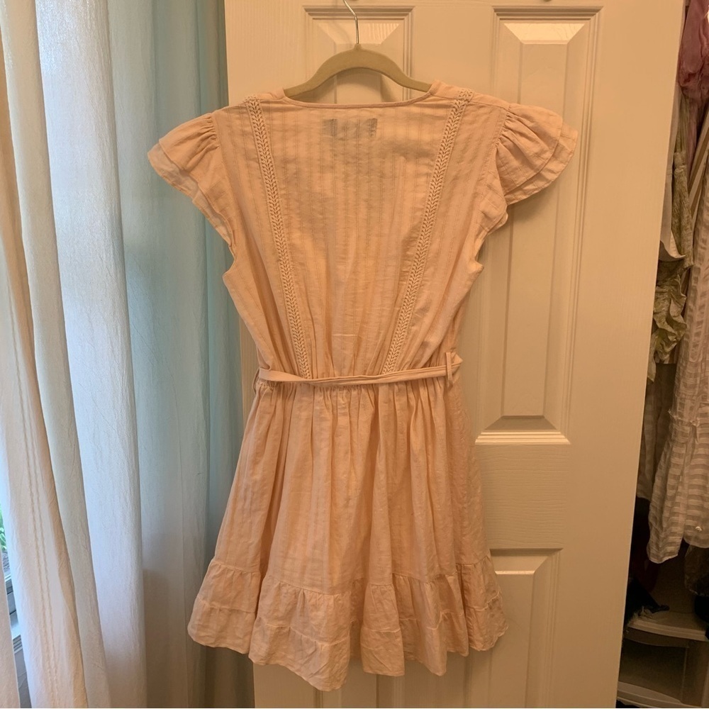 MINKPINK Pink Flutter Sleeve Sundress MINKPINK Kelsey Mini Wrap Dress - Picture 9 of 11